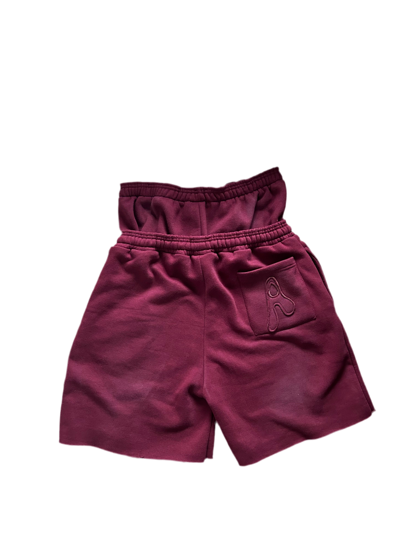 A+ Doublewaist Shorts (Burgundy)