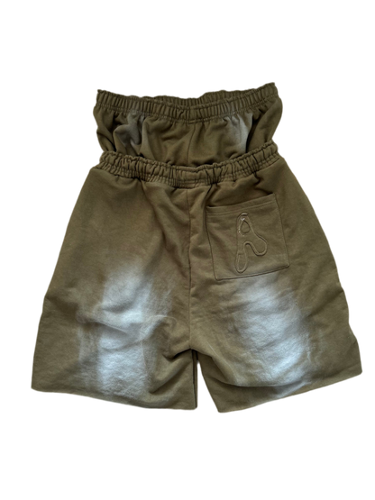 Doublewaist shorts (Olive green)