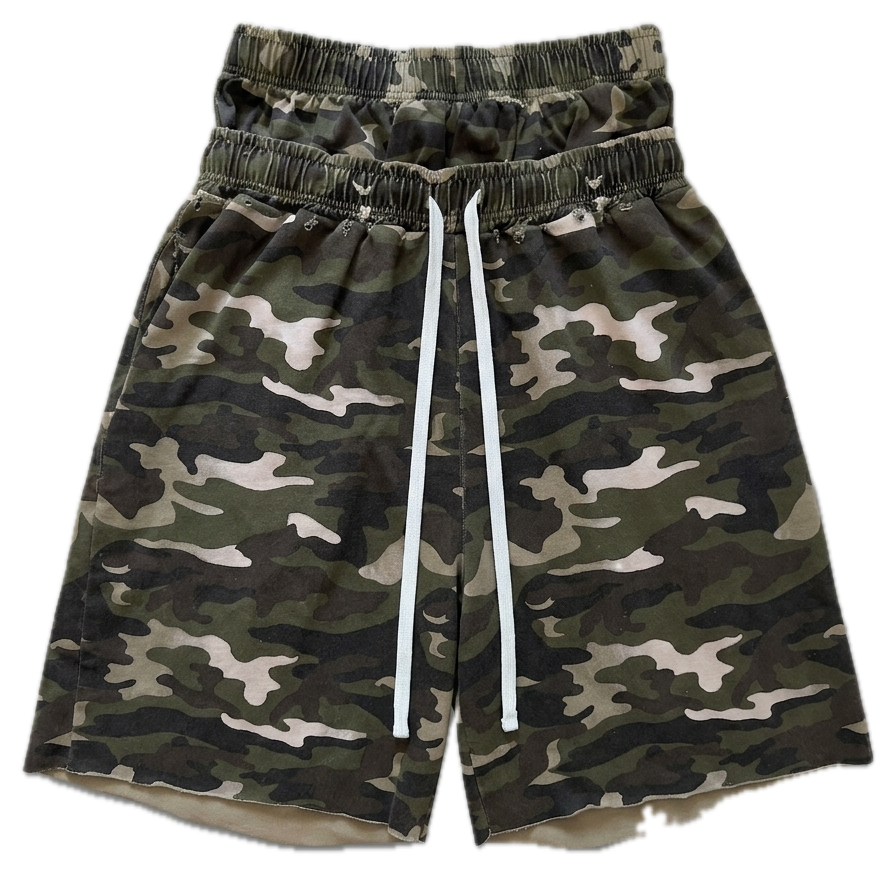 AMNESYA Doublewaist Shorts (Camo)