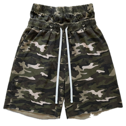 AMNESYA Doublewaist Shorts (Camo)
