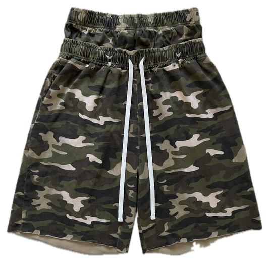 AMNESYA Doublewaist Shorts (Camo)