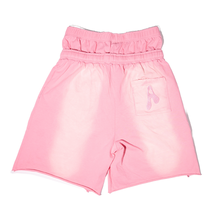 AMNESYA Doublewaist shorts (Pink)