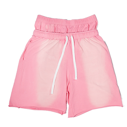 AMNESYA Doublewaist shorts (Pink)