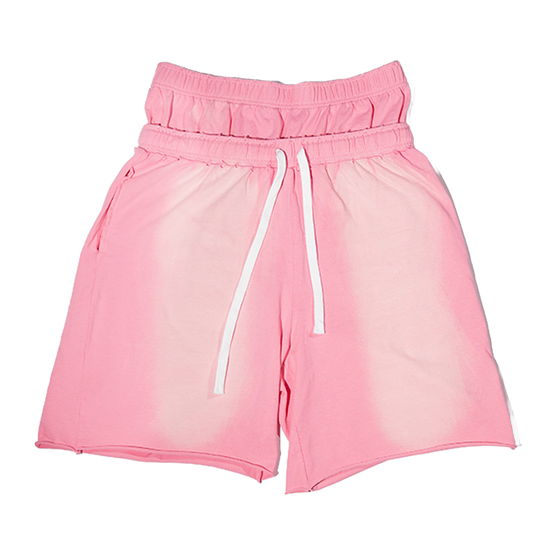 AMNESYA Doublewaist shorts (Pink)