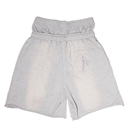 AMNESYA Doublewaist shorts (Grey)