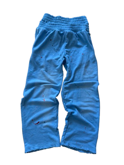 AMNESYA Double Waist Pants (Baby blue)